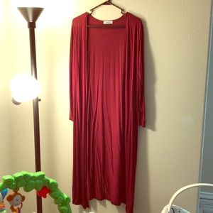 Burgundy Duster - medium